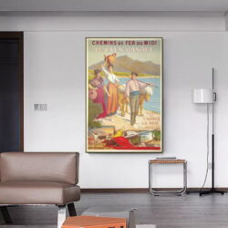 affiche pays basque vintage