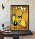 affiche perrier vintage