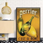 affiche perrier vintage