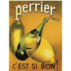 affiche perrier vintage