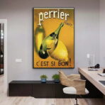 affiche perrier vintage