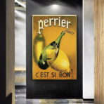 affiche perrier vintage