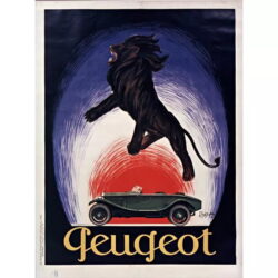 affiche peugeot vintage