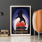 affiche peugeot vintage