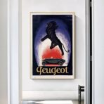 affiche peugeot vintage