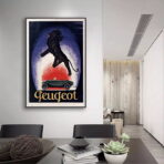 affiche peugeot vintage
