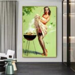 affiche pin up année 50