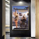 affiche pin up aviation