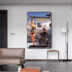 affiche pin up aviation