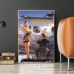 affiche pin up aviation