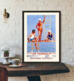 affiche piscine vintage