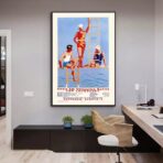 affiche piscine vintage