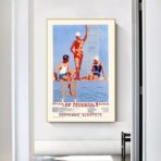 affiche piscine vintage