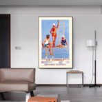 affiche piscine vintage