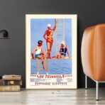 affiche piscine vintage