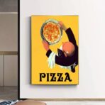 affiche pizza vintage