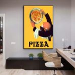 affiche pizza vintage
