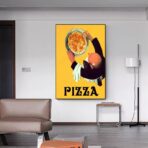 affiche pizza vintage