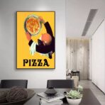 affiche pizza vintage