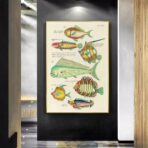 affiche poisson vintage