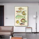 affiche poisson vintage