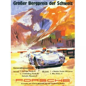 affiche porsche vintage