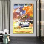 affiche porsche vintage
