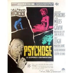 affiche psychose alfred hitchcock