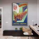 affiche publicitaire heineken