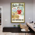 affiche publicitaire huile d'olive