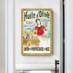 affiche publicitaire huile d'olive