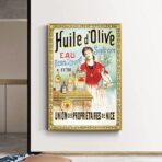 affiche publicitaire huile d'olive