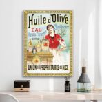 affiche publicitaire huile d'olive