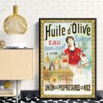 affiche publicitaire huile d'olive