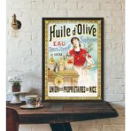 affiche publicitaire huile d'olive
