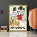 affiche publicitaire huile d'olive