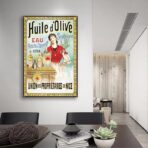 affiche publicitaire huile d'olive
