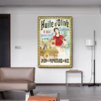affiche publicitaire huile d'olive