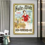 affiche publicitaire huile d'olive