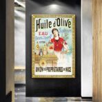 affiche publicitaire huile d'olive