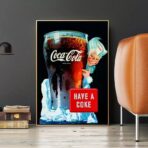 affiche publicitaire vintage coca cola