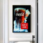 affiche publicitaire vintage coca cola