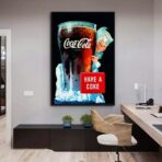 affiche publicitaire vintage coca cola