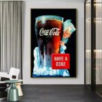 affiche publicitaire vintage coca cola