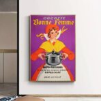 affiche publicitaire vintage cuisine