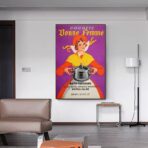 affiche publicitaire vintage cuisine