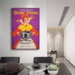 affiche publicitaire vintage cuisine