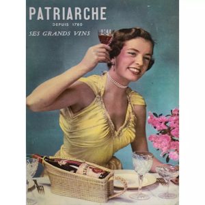 affiche publicitaire vintage femme