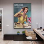 affiche publicitaire vintage femme