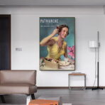 affiche publicitaire vintage femme